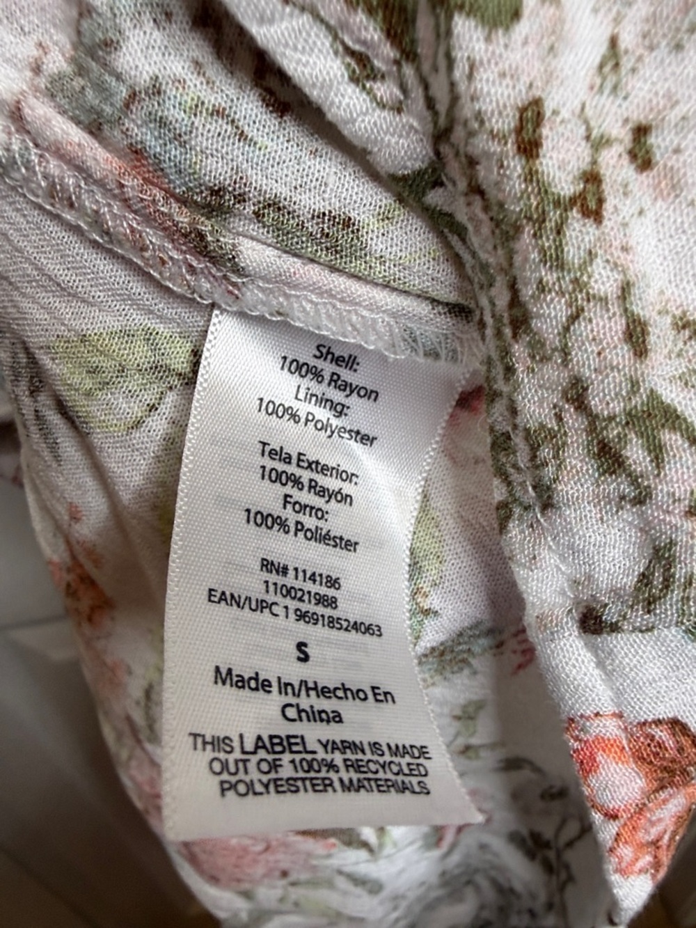 Frye sleeveless floral white button down flowy midi dress sz Sm - Picture 7 of 7